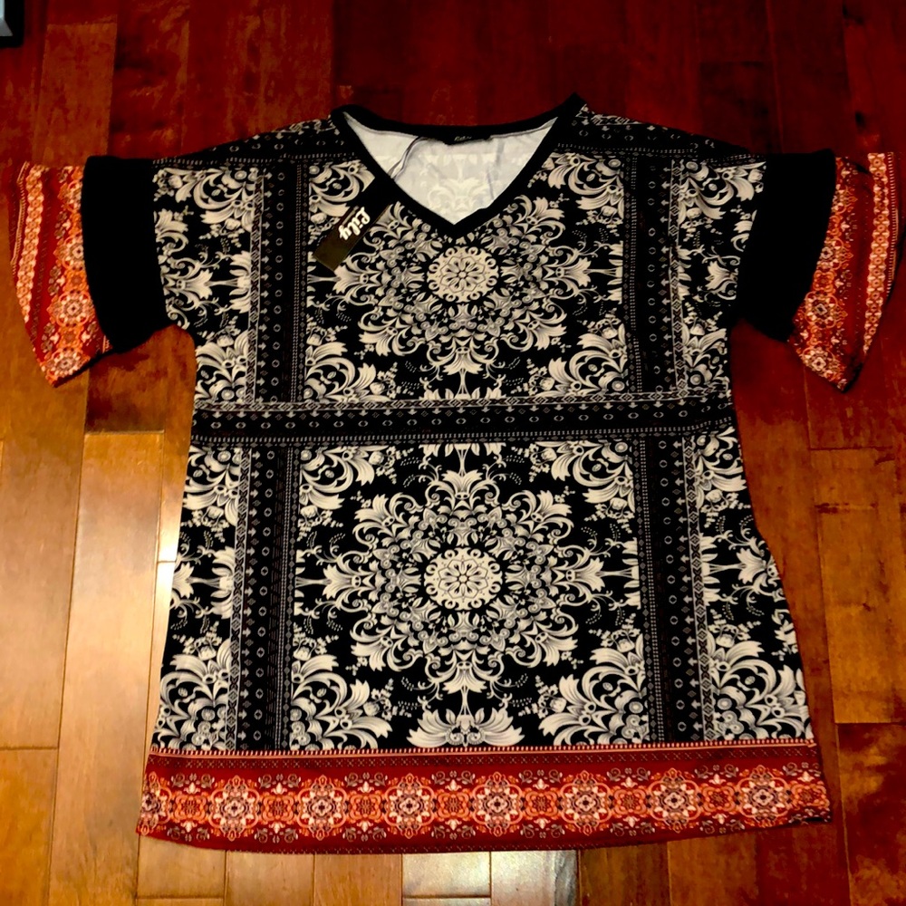 New With Tags Unique Tunic perfect layering piece